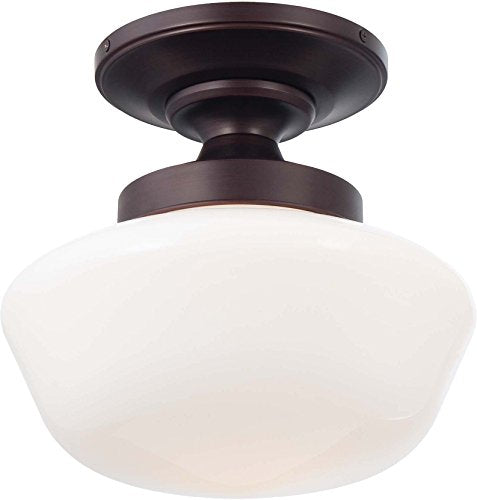 Minka-Lavery 2255-576 One Light Semi Flush Mount, Brushed Bronze Alternate Image.jpg