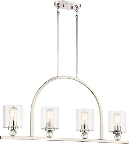 Minka-Lavery 3074-613 Studio 5 Four Light Island Pendant, Polished Nickel Alternate Image.jpg