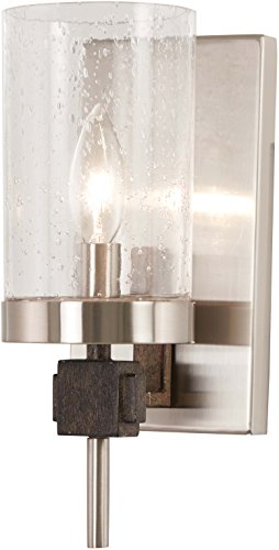 Minka-Lavery 4631-106 Bridlewood One Light Bath, Stone Grey W/Brushed Nickel Alternate Image.jpg