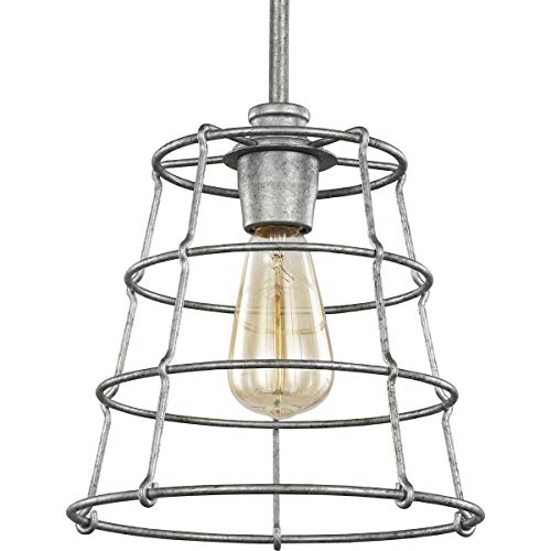 Progress P500281-141 Chambers Collection One-Light Galvanized Finish Farmhouse Pendant Light Alternate Image.jpg