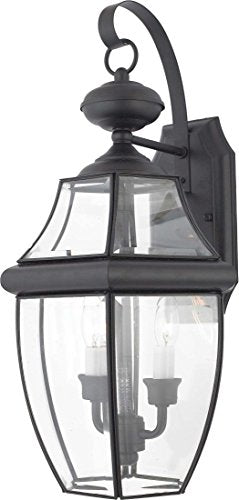 Quoizel NY8317K Newbury Two Light Outdoor Wall Lantern, Mystic Black Alternate Image.jpg