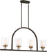 Minka-Lavery 3074-416 Studio 5 Four Light Island Pendant, Painted Bronze W/Natural Brush Alternate Image.jpg