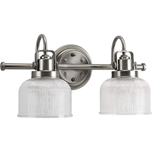 Progress P2991-81 Archie Collection Two-Light Antique Nickel Clear Double Prismatic Glass Coastal Bath Vanity Light Alternate Image.jpg