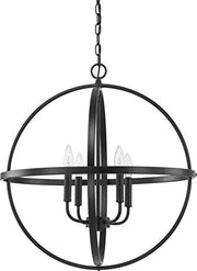 Capital Lighting 317542MB Hartwell Four Light Pendant, Matte Black Alternate Image.jpg