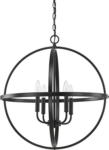 Capital Lighting 317542MB Hartwell Four Light Pendant, Matte Black Alternate Image.jpg