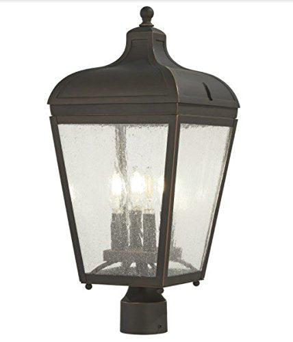 Minka-Lavery 72486-143C Marquee Four Light Post Mount, Oil Rubbed Bronze W/ Gold Highlights Alternate Image.jpg