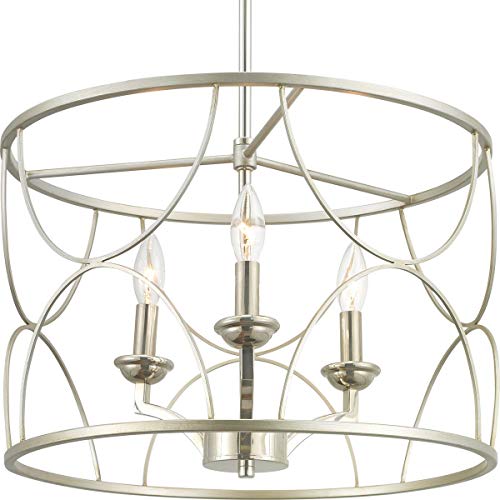 Progress P400177-134 Landree Collection Three-Light Silver Ridge Luxe Chandelier Light Alternate Image.jpg