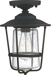 Capital Lighting 9607BK Creekside One Light Outdoor Flush Mount, Black Alternate Image.jpg