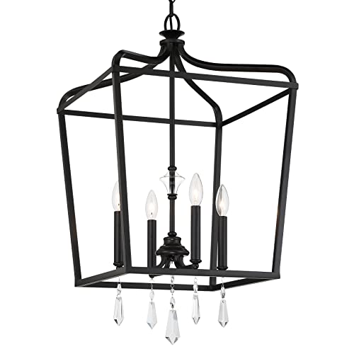 Minka-Lavery 4448-66A Laurel Estate Four Light Foyer Pendant, Coal Alternate Image 2.jpg