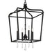 Minka-Lavery 4448-66A Laurel Estate Four Light Foyer Pendant, Coal Alternate Image 2.jpg