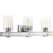 Progress P300125-141 Gulliver Collection Three-Light Galvanized Finish Clear Seeded Glass Coastal Bath Vanity Light Alternate Image.jpg