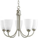 Progress P4441-09 Gather Collection Five-Light Brushed Nickel Etched Glass Traditional Chandelier Light Alternate Image.jpg