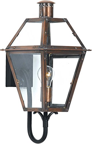 Quoizel RO8410AC Rue De Royal One Light Outdoor Wall Lantern, Aged Copper Alternate Image.jpg