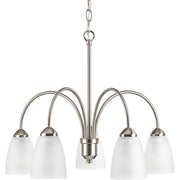 Progress P4735-09 Gather Collection Five-Light Brushed Nickel Etched Glass Traditional Chandelier Light Alternate Image.jpg