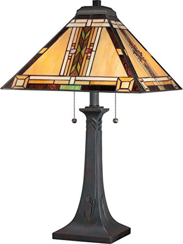 Quoizel TFNO6325VA Navajo Two Light Table Lamp, Valiant Bronze Alternate Image.jpg