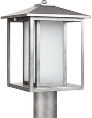Generation Lighting 89129-57 Hunnington One Light Outdoor Post Lantern, Weathered Pewter Alternate Image.jpg