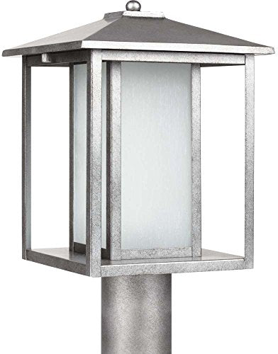 Generation Lighting 89129-57 Hunnington One Light Outdoor Post Lantern, Weathered Pewter Alternate Image.jpg