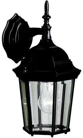 Kichler 9650BK Madison One Light Outdoor Wall Mount, Black Alternate Image.jpg