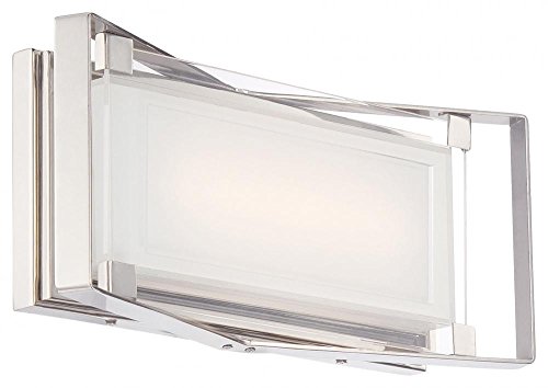 George Kovacs P1182-613-L Crystal Clear LED Bath, Polished Nickel Alternate Image.jpg