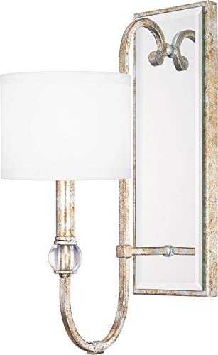 Capital Lighting 613311SG-654 Charleston One Light Wall Sconce, Silver and Gold Leaf Alternate Image.jpg