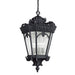 Kichler 9564BKT Tournai Four Light Outdoor Pendant, Textured Black Alternate Image.jpg