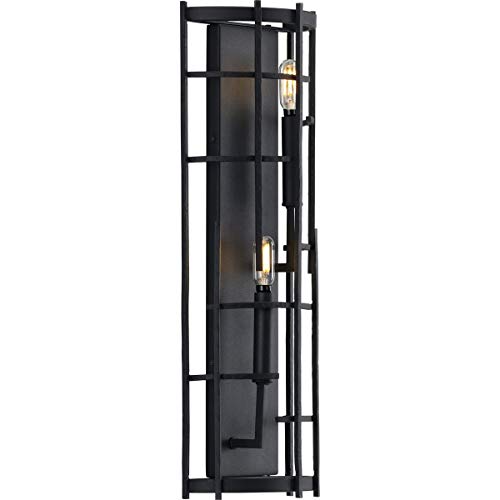 Progress P710077-031 Torres Collection Black Two-Light Wall Sconce Alternate Image.jpg