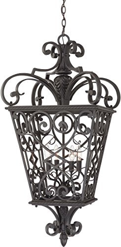 Quoizel FQ1920MK01 Fort Quinn Four Light Outdoor Hanging Lantern, Marcado Black Alternate Image 3.jpg