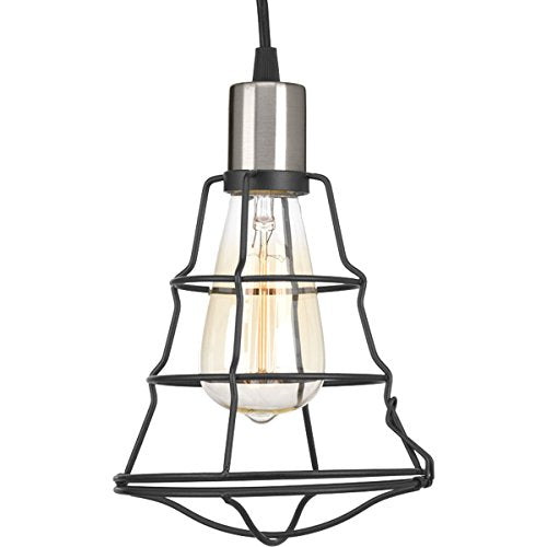 Progress P500021-143 Gauge Collection One-Light Graphite Farmhouse Pendant Light Alternate Image.jpg