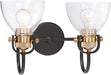 Minka-Lavery 3362-416 Monico Two Light Bath, Bronze W/Natural Brushed Brass Alternate Image.jpg