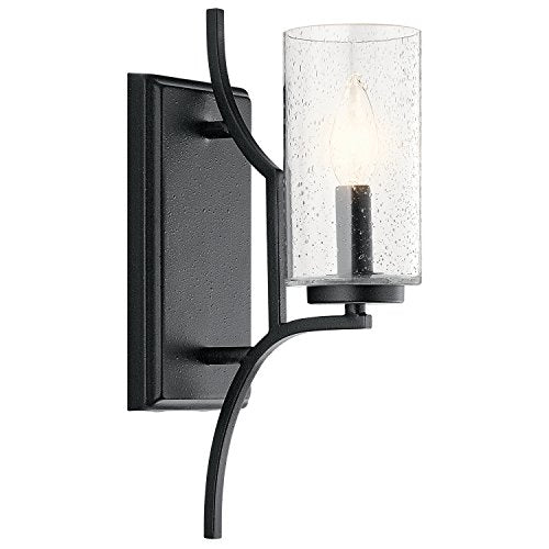 Kichler 44070DBK Vara One Light Wall Sconce, Distressed Black Alternate Image.jpg