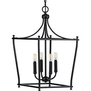 Progress P500214-031 Parkhurst Collection Black Four-Light Foyer Alternate Image.jpg