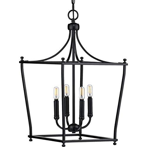 Progress P500214-031 Parkhurst Collection Black Four-Light Foyer Alternate Image.jpg