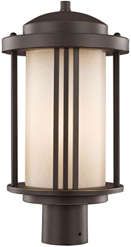Generation Lighting 8247901EN3-71 Crowell One Light Outdoor Post Lantern, Antique Bronze Alternate Image.jpg
