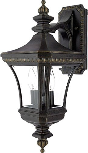 Quoizel DE8976IB Devon Two Light Outdoor Wall Lantern, Imperial Bronze Alternate Image 2.jpg