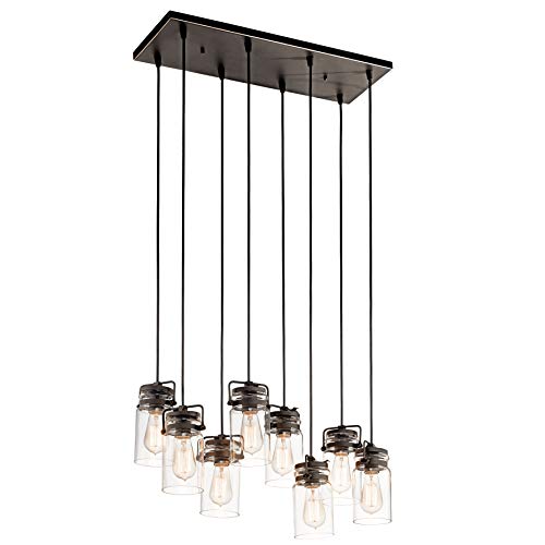 Kichler 42890OZ Brinley Eight Light Linear Chandelier, Olde Bronze Alternate Image.jpg