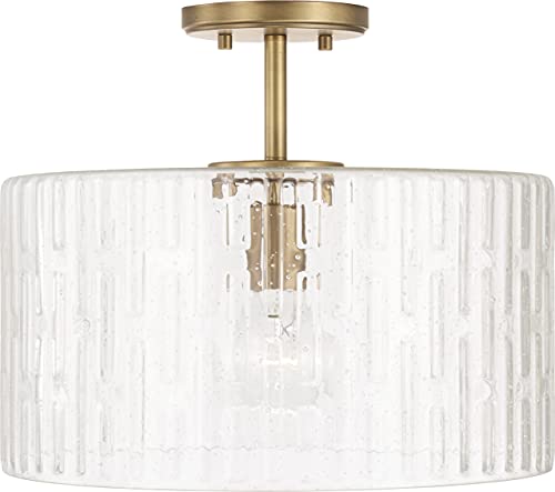 Capital Lighting 241311AD Emerson One Light Semi-Flush Mount, Aged Brass Alternate Image 4.jpg