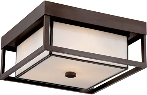 Quoizel PWL1613WT Powell Three Light Outdoor Flush Mount, Western Bronze Alternate Image.jpg