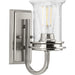Progress P300272-009 Winslett Collection One-Light Brushed Nickel Clear Seeded Glass Coastal Bath Vanity Light Alternate Image.jpg