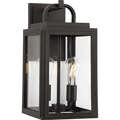 Progress P560176-020 Grandbury Collection Two-Light Transitional Antique Bronze Clear Glass Outdoor Wall Lantern Alternate Image.jpg