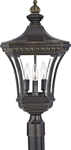 Quoizel DE9256IB Devon Three Light Outdoor Post Lantern, Imperial Bronze Alternate Image 2.jpg