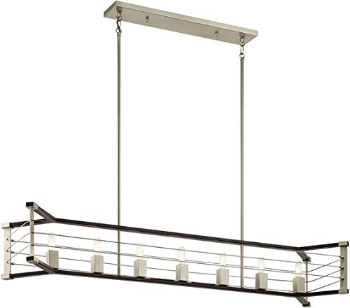 Kichler 44252MOK Lente Seven Light Linear Chandelier, Midnight Oak Alternate Image 3.jpg