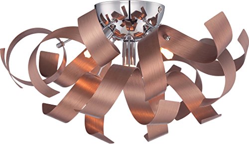 Quoizel RBN1616SG Ribbons Four Light Flush Mount, Satin Copper Alternate Image.jpg