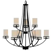 Generation Lighting 3121609-112 Robie Nine Light Chandelier, Midnight Black Alternate Image.jpg