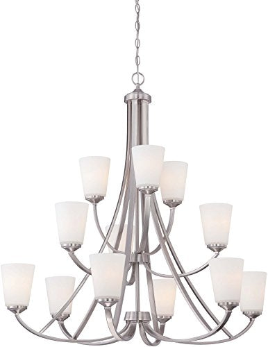 Minka-Lavery 4968-84 Overland Park 12 Light Chandelier, Brushed Nickel Alternate Image.jpg