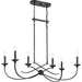 Quoizel CLL638OK Calligraphy Six Light Island Chandelier, Old Black Finish Alternate Image 4.jpg