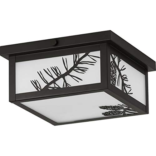 Progress P550059-020 Torrey Collection Antique Bronze Two-Light Outdoor Flush Mount Alternate Image.jpg