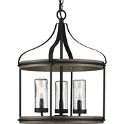 Progress P500235-031 Brenham Collection Black Three-Light Outdoor Pendant Alternate Image.jpg