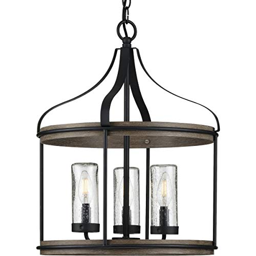 Progress P500235-031 Brenham Collection Black Three-Light Outdoor Pendant Alternate Image.jpg