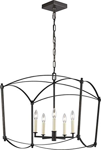 Visual Comfort Studio F3325/5SMS Thayer Five Light Lantern, Smith Steel Alternate Image.jpg