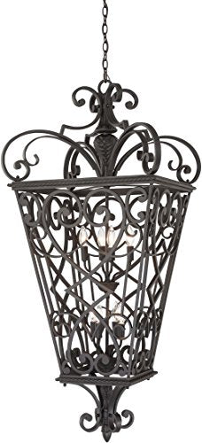 Quoizel FQ1931MK01 Fort Quinn Eight Light Outdoor Hanging Lantern, Marcado Black Alternate Image.jpg